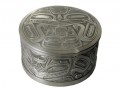 Pewter Box with Bear Mask 5"